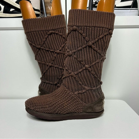 Ugg argyle knit brown boots - Picture 5 of 9